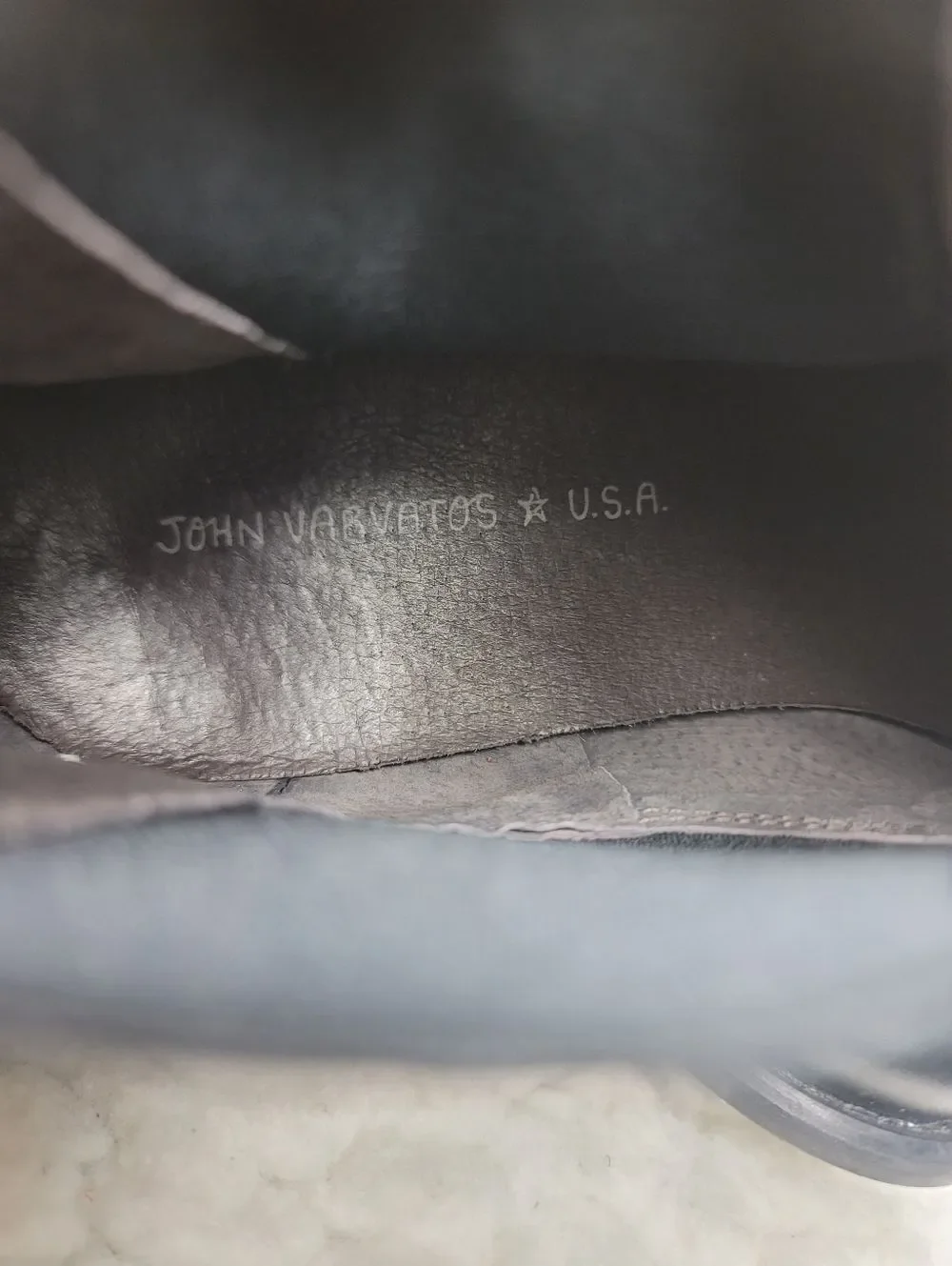 John Varvatos USA Chelsea Boots Mens Size 10.5M Black Leather Pull On Almond Toe
